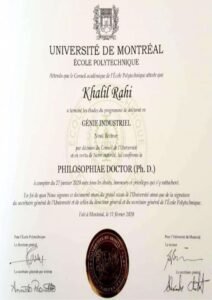 Buy Transcript Certificate from the École Polytechnique de Montréal