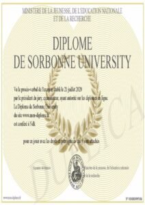 Buy Transcript Certificate from The Sorbonne Université