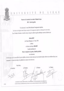 Buy Transcript Certificate from the Université de Liè